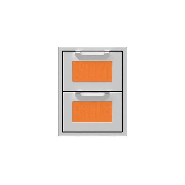 Hestan 16" Double Storage Drawers, Marquise Panels