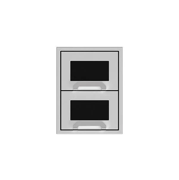 Hestan 16" Double Storage Drawers, Marquise Panels