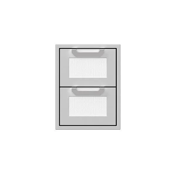 Hestan 16" Double Storage Drawers, Marquise Panels