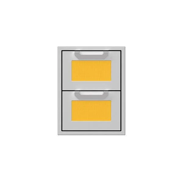 Hestan 16" Double Storage Drawers, Marquise Panels