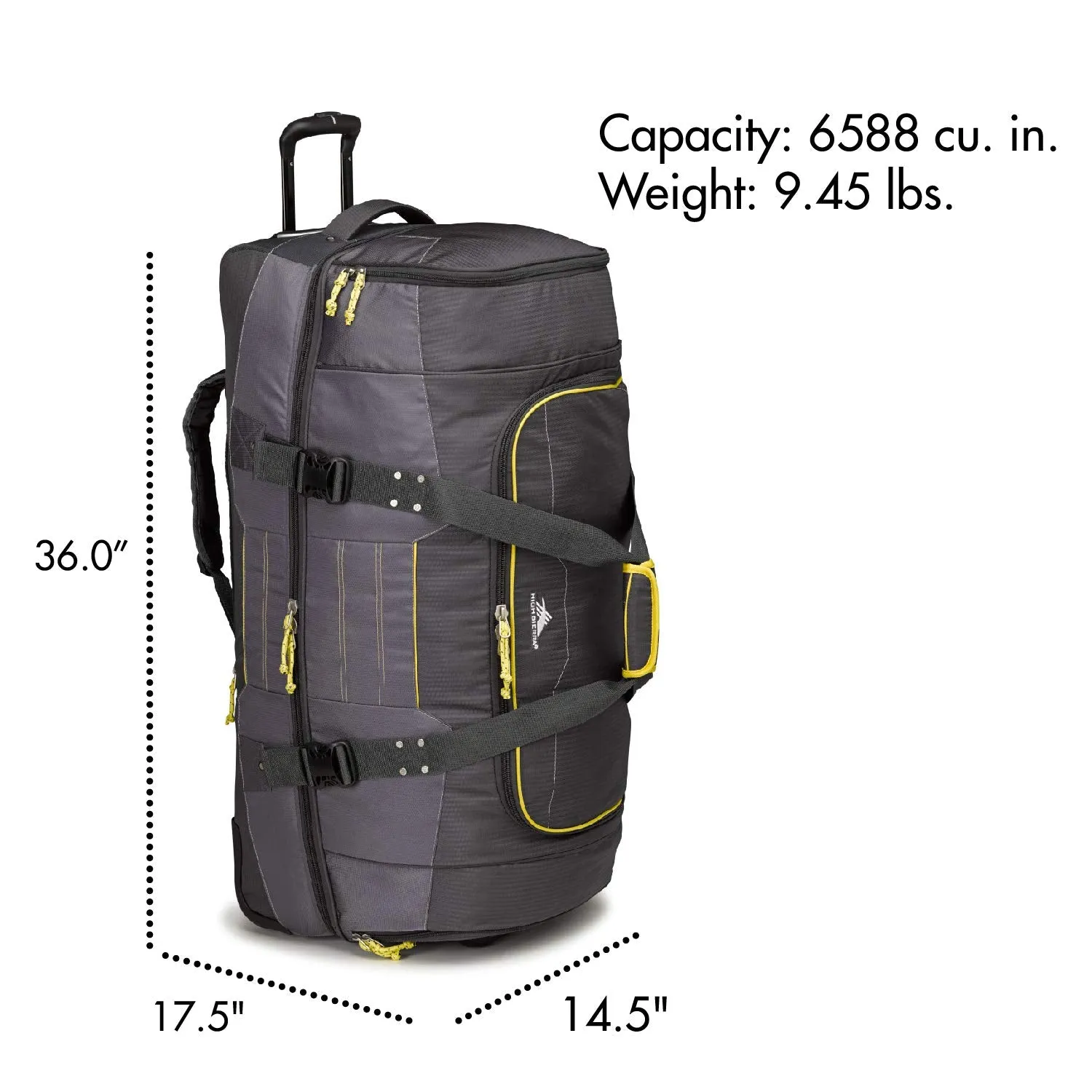 High Sierra Ultimate Access 2.0 Drop Bottom 36" 2-Wheel Wheeled Duffel Bags