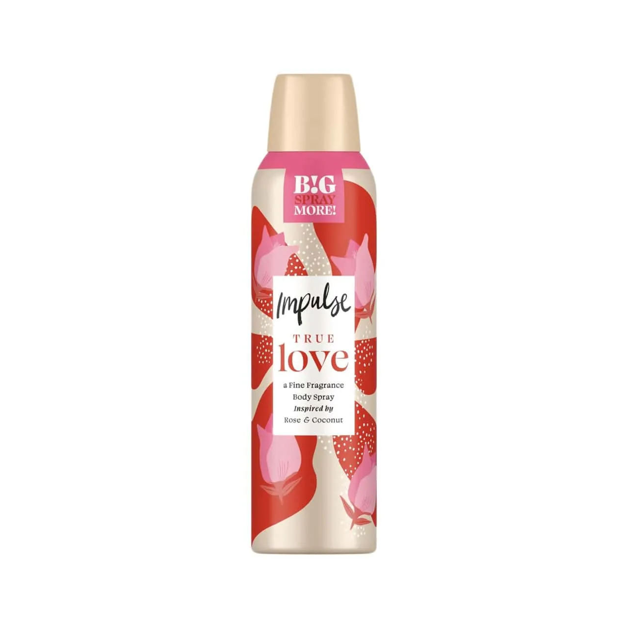 Impulse Body Spray True Love Inspired By Rose & Coconut 150ml