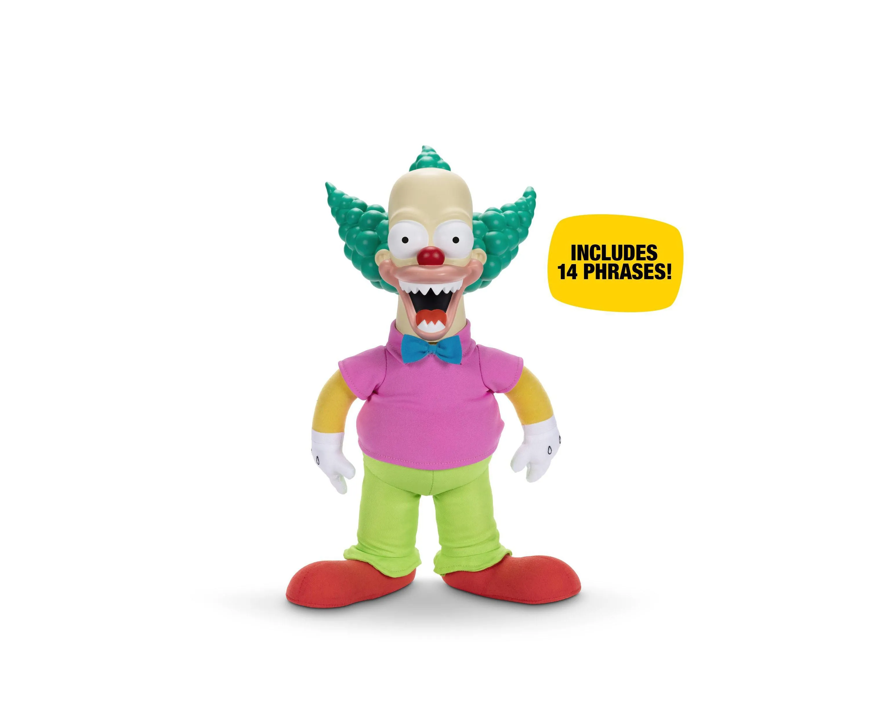 JAKKS Pacific The Simpsons 16" Talking Krusty Doll - Clown Without Pity