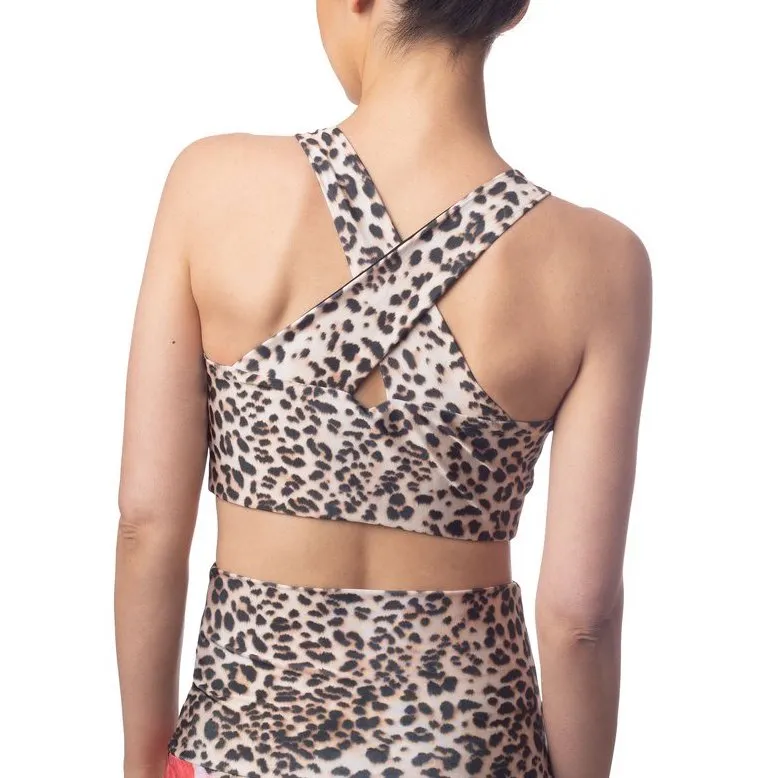 Leopard Blooms Crop Top