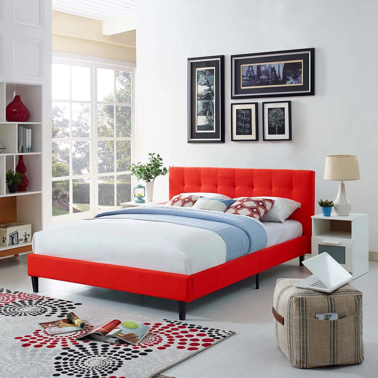 Linnea Fabric Bed by Modway