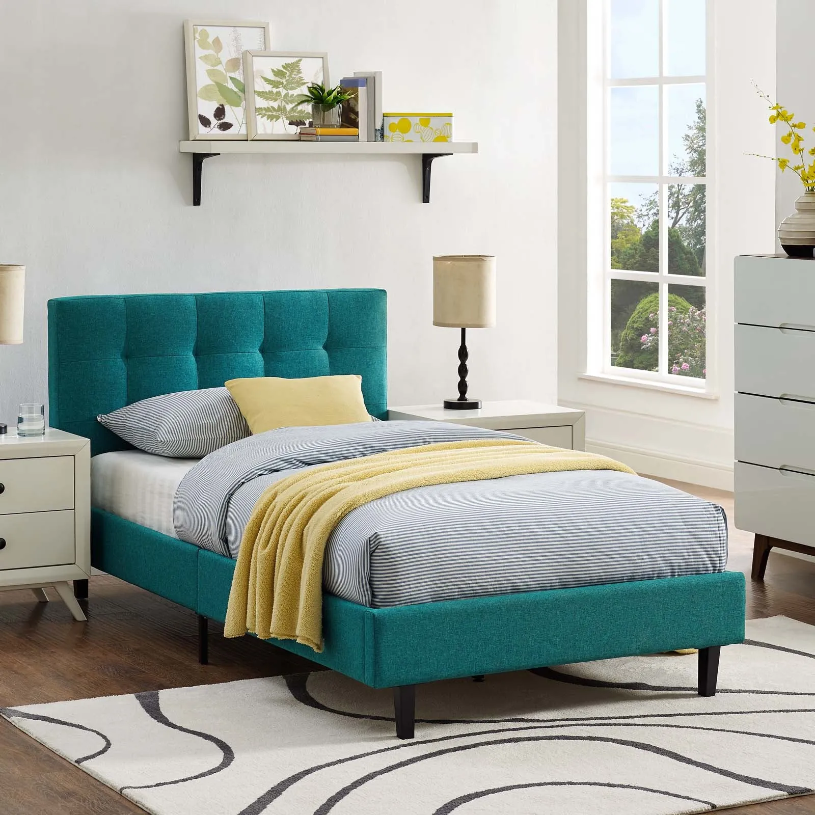 Linnea Fabric Bed by Modway