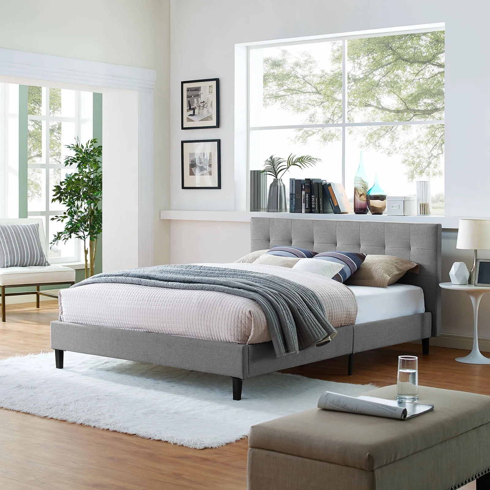 Linnea Fabric Bed by Modway