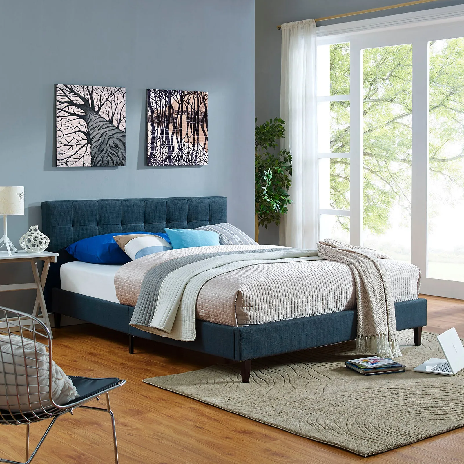 Linnea Fabric Bed by Modway