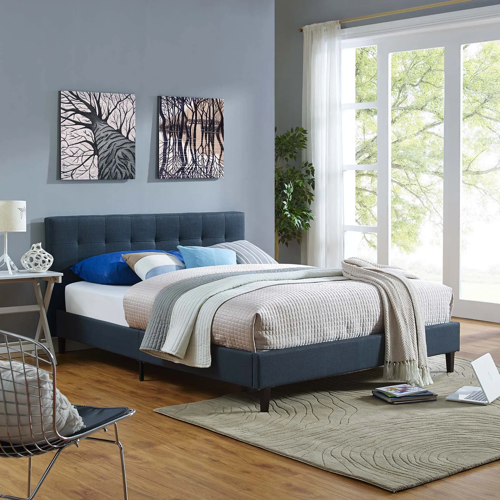 Linnea Fabric Bed by Modway