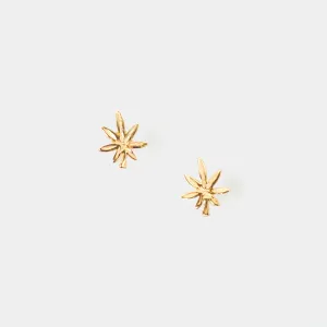 Mary Jane Studs in Gold