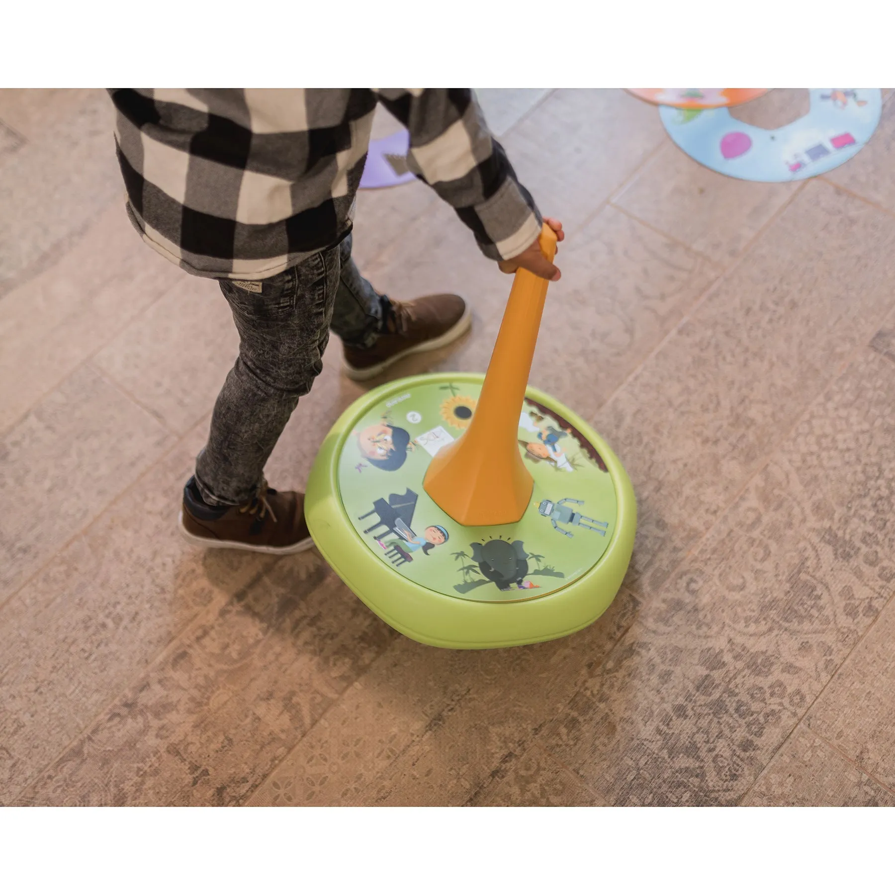 Miniland Mindful Kids - Giant Mindfulness Spinning Top - Multitheme