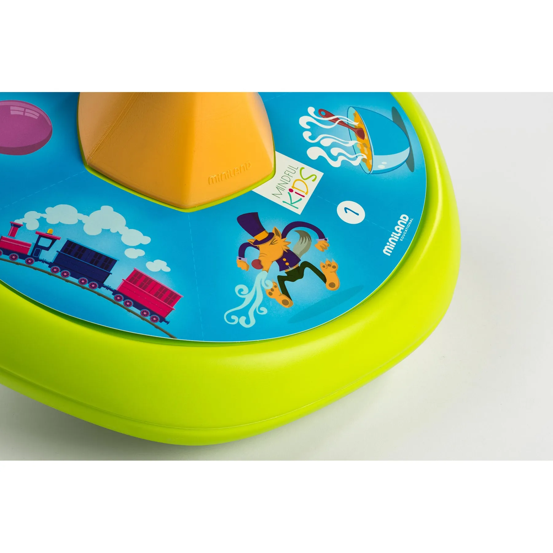 Miniland Mindful Kids - Giant Mindfulness Spinning Top - Multitheme