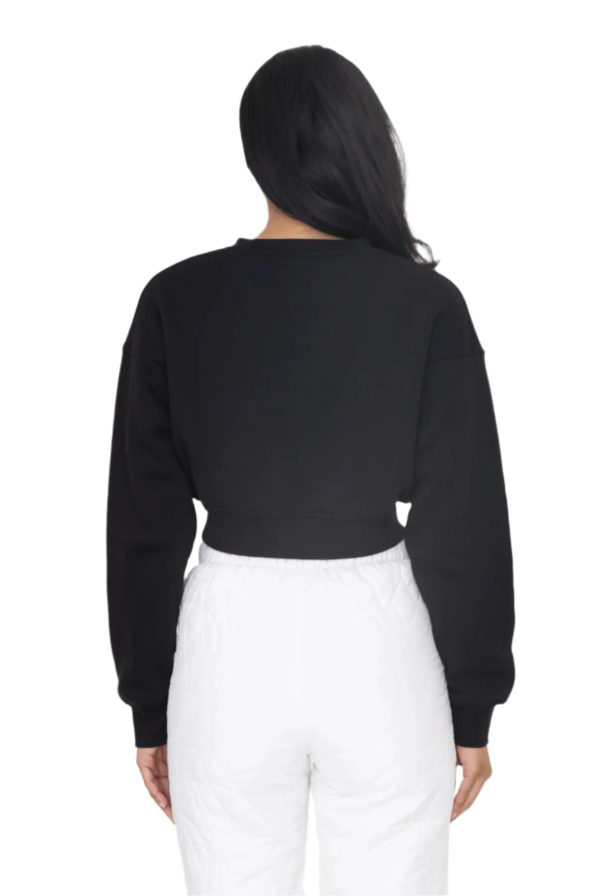 Mono B Cropped Fleece Sweatshirt KT-B0895