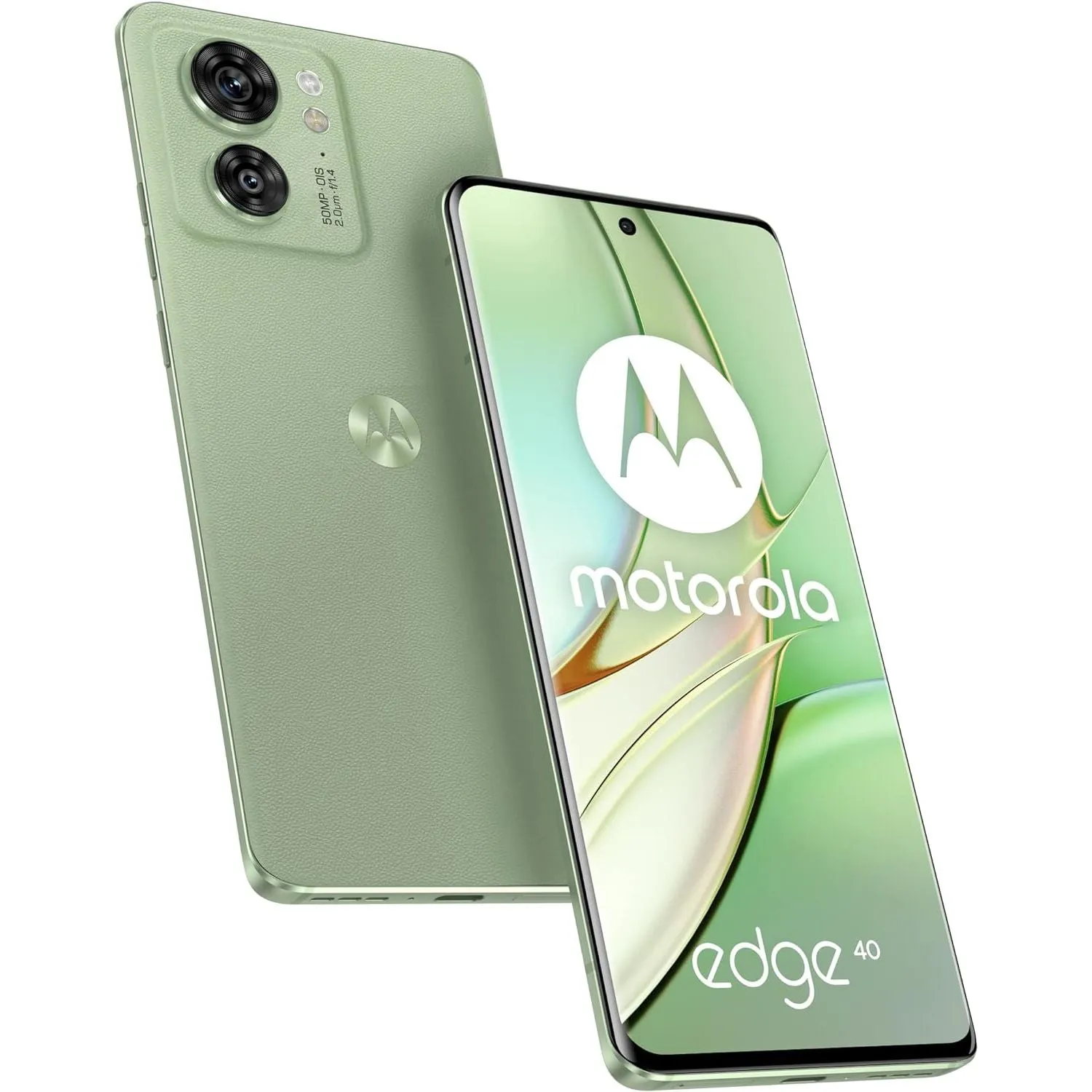 Motorola Edge 40 5G (Nebula Green) Dual-SIM (Nano, eSIM) 256GB Storage   8GB RAM GSM Unlocked Android Smartphone - International Version