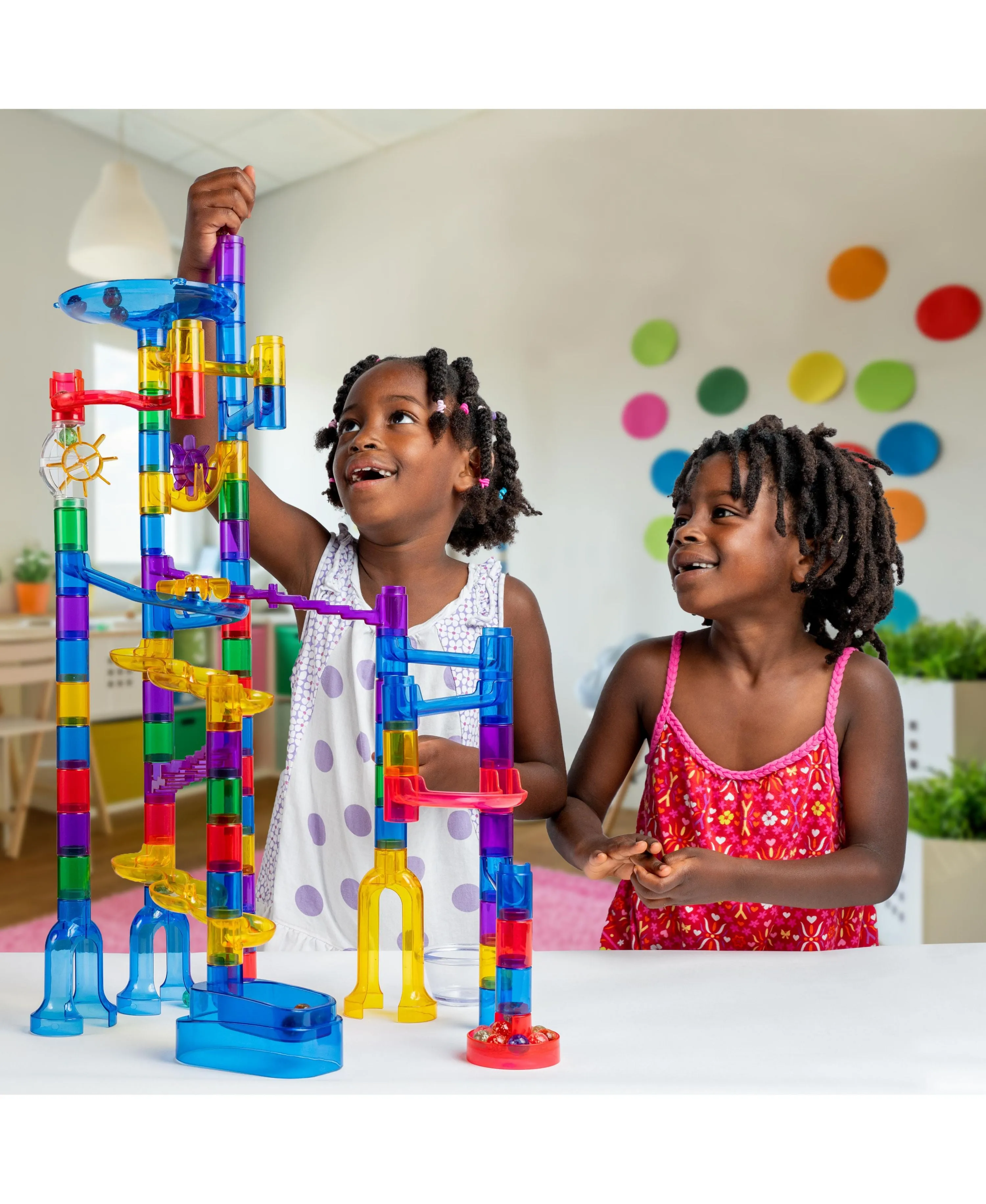National Geographic Glow-in-the-Dark Marble Run Construction Set - 50 Pieces