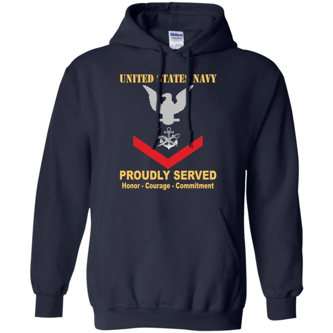 Navy Special Warfare Boat Operator Navy SB E-4 Rating Badges Proudly Served T-Shirt For Men On Front