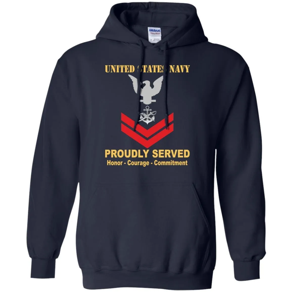 Navy Special Warfare Boat Operator Navy SB E-5 Rating Badges Proudly Served T-Shirt For Men On Front
