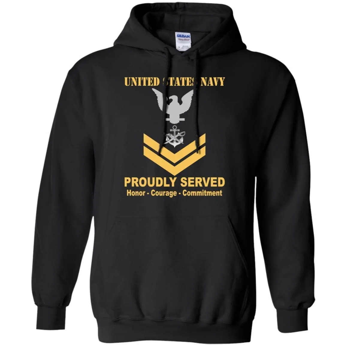 Navy Special Warfare Boat Operator Navy SB E-5 Rating Badges Proudly Served T-Shirt For Men On Front