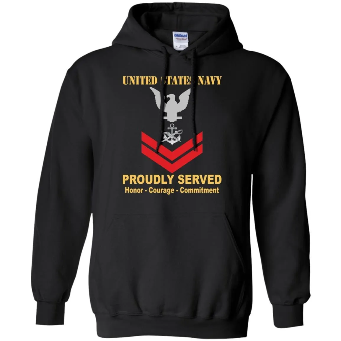 Navy Special Warfare Boat Operator Navy SB E-5 Rating Badges Proudly Served T-Shirt For Men On Front