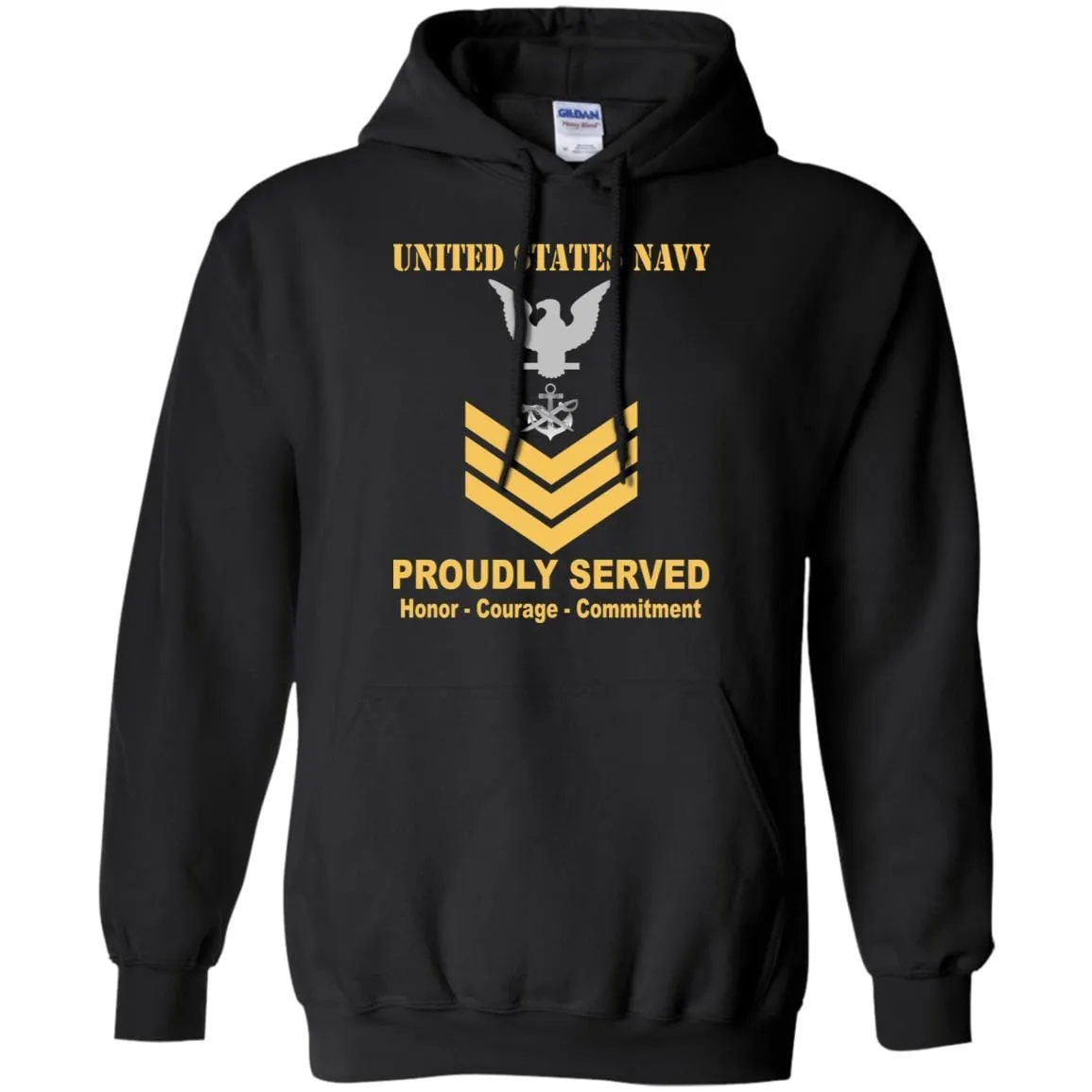 Navy Special Warfare Boat Operator Navy SB E-6 Rating Badges Proudly Served T-Shirt For Men On Front
