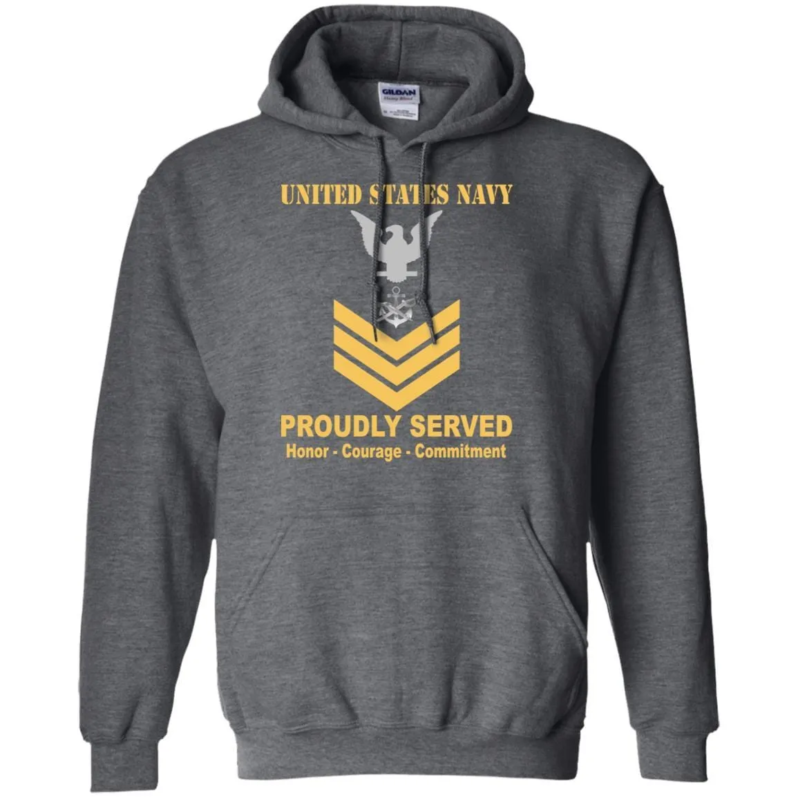 Navy Special Warfare Boat Operator Navy SB E-6 Rating Badges Proudly Served T-Shirt For Men On Front