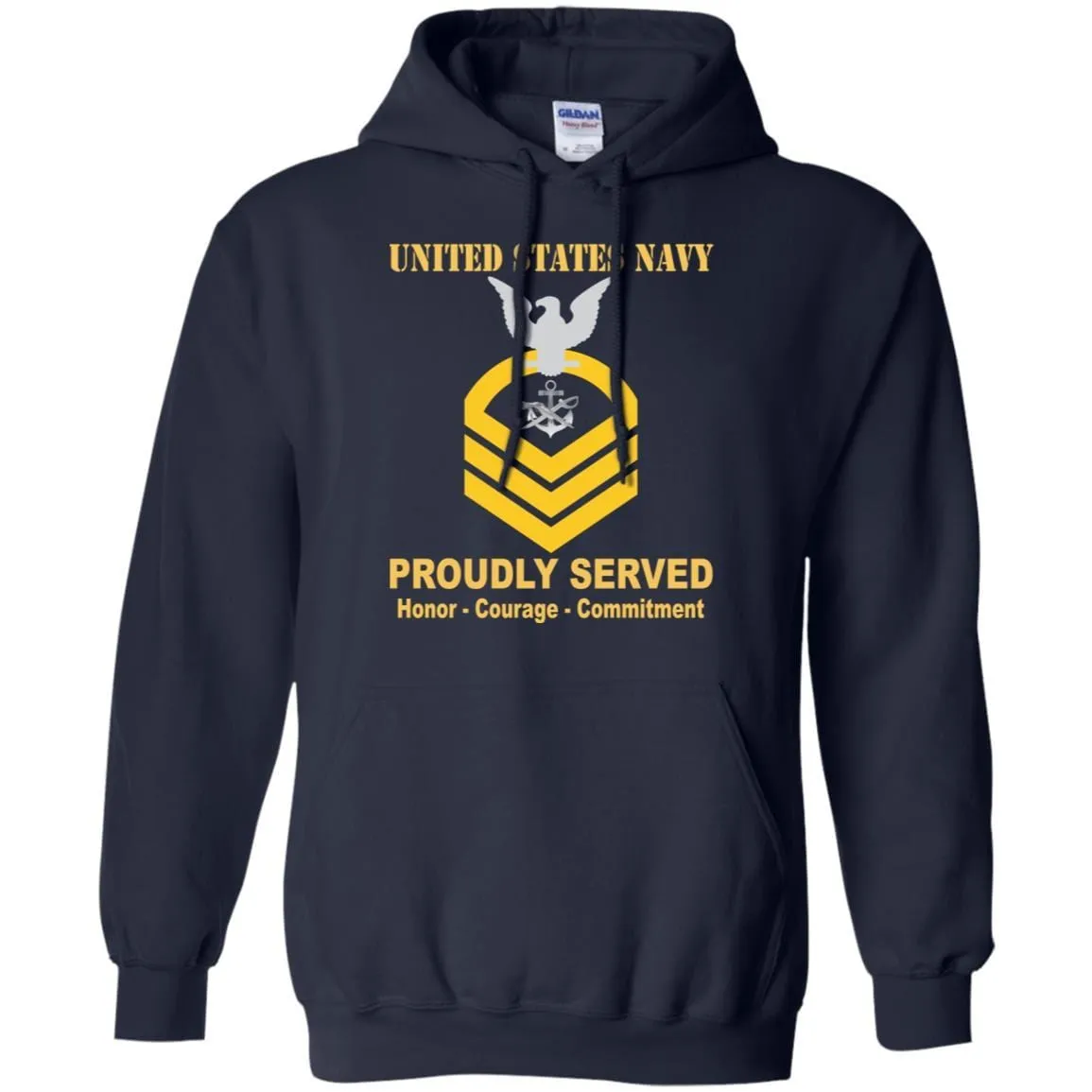 Navy Special Warfare Boat Operator Navy SB E-7 Rating Badges Proudly Served T-Shirt For Men On Front