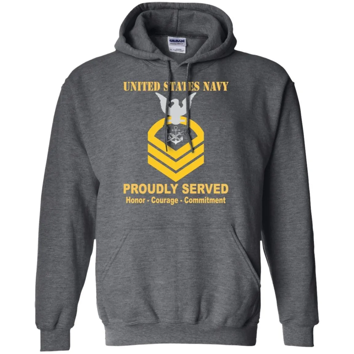 Navy Special Warfare Boat Operator Navy SB E-7 Rating Badges Proudly Served T-Shirt For Men On Front