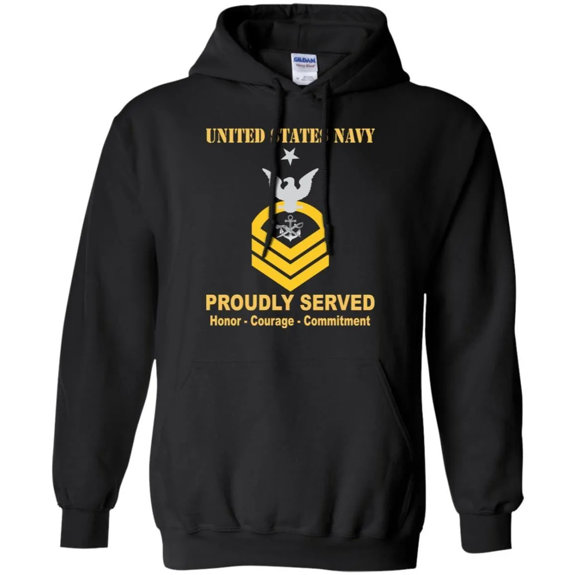 Navy Special Warfare Boat Operator Navy SB E-8 Rating Badges Proudly Served T-Shirt For Men On Front