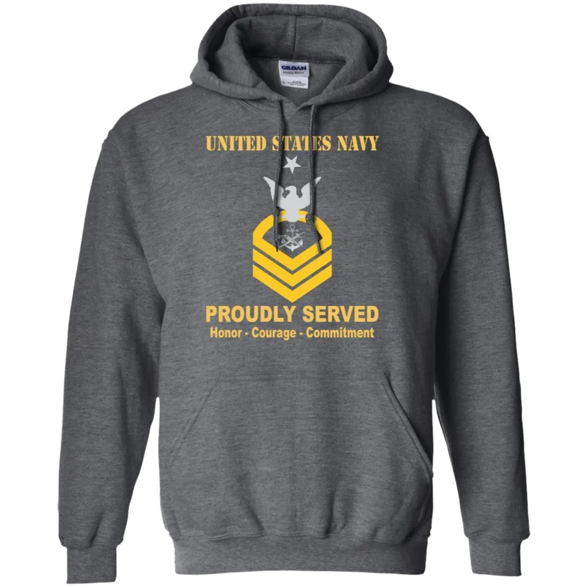 Navy Special Warfare Boat Operator Navy SB E-8 Rating Badges Proudly Served T-Shirt For Men On Front