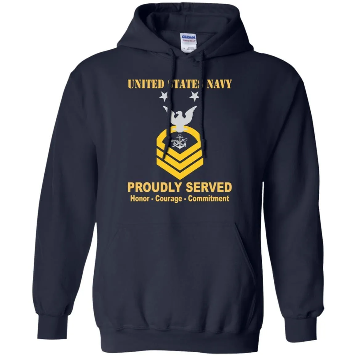 Navy Special Warfare Boat Operator Navy SB E-9 Rating Badges Proudly Served T-Shirt For Men On Front