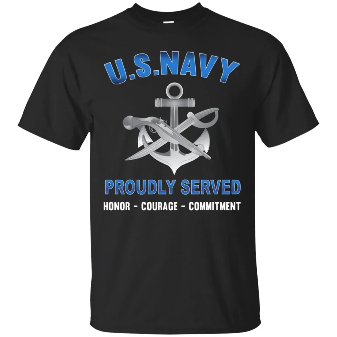 Navy Special Warfare Boat Operator Navy SB - Proudly Served T-Shirt For Men On Front