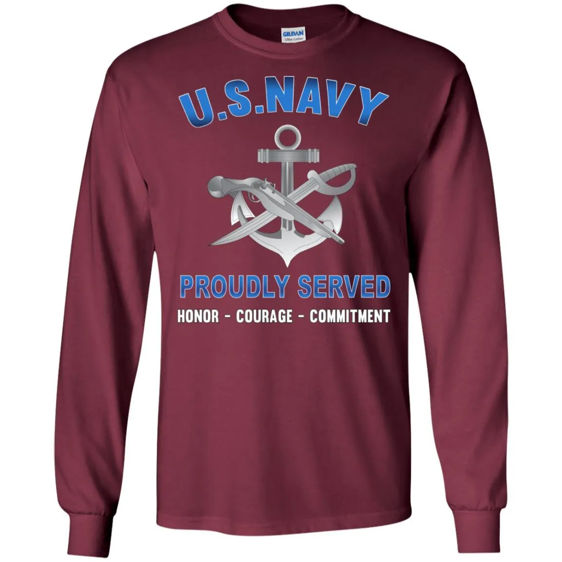 Navy Special Warfare Boat Operator Navy SB - Proudly Served T-Shirt For Men On Front