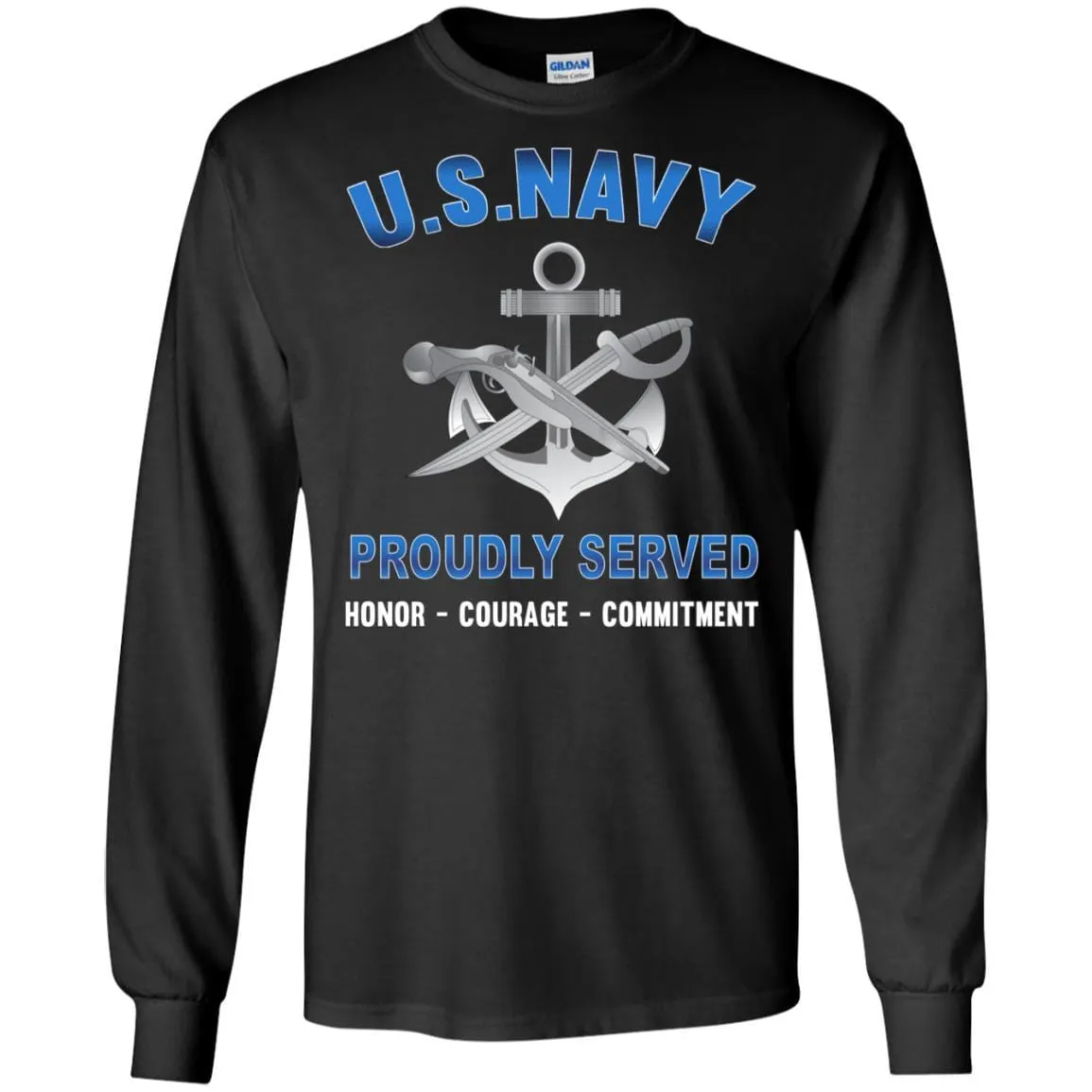Navy Special Warfare Boat Operator Navy SB - Proudly Served T-Shirt For Men On Front