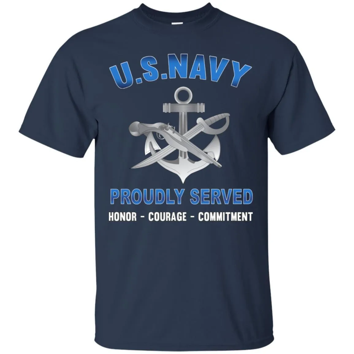 Navy Special Warfare Boat Operator Navy SB - Proudly Served T-Shirt For Men On Front
