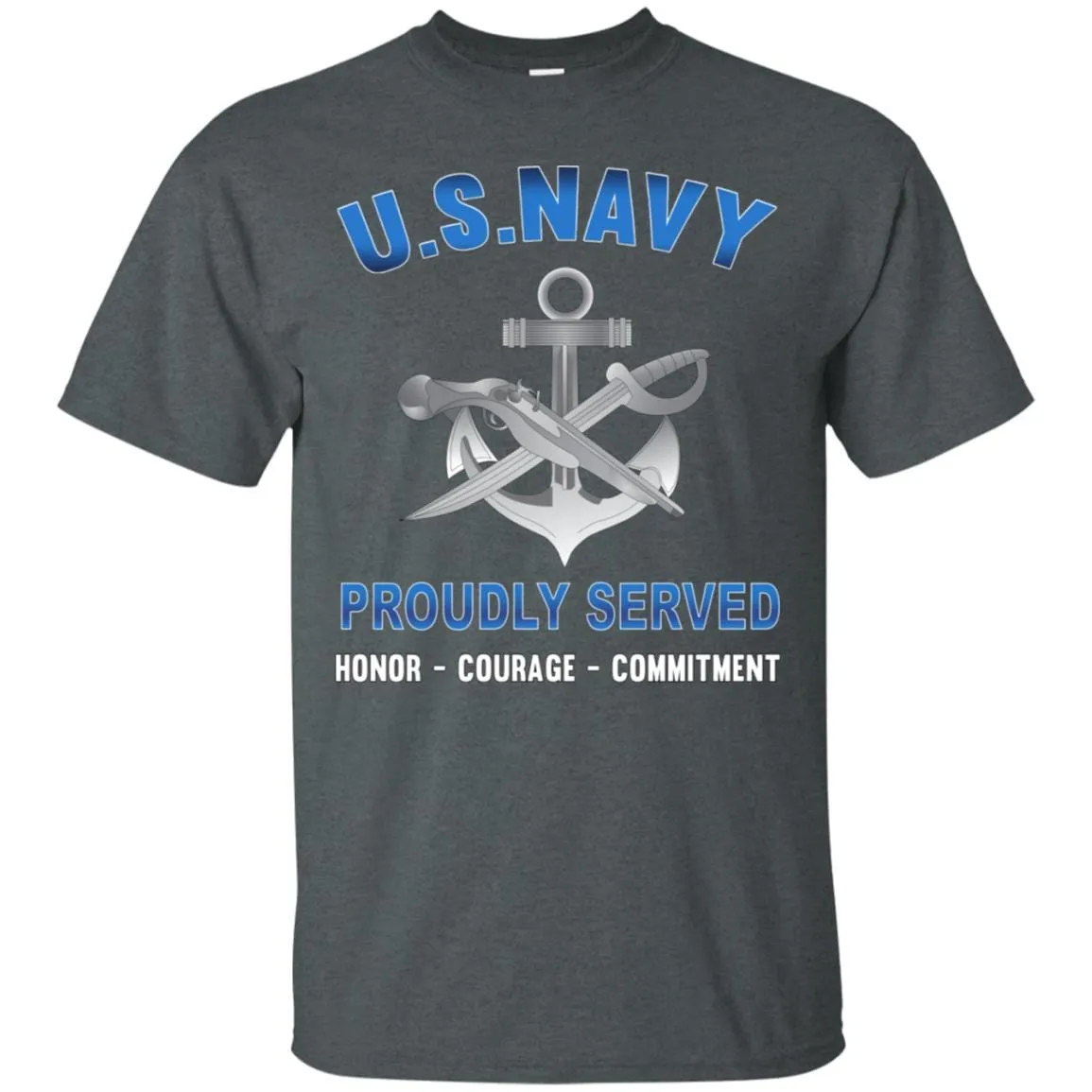 Navy Special Warfare Boat Operator Navy SB - Proudly Served T-Shirt For Men On Front