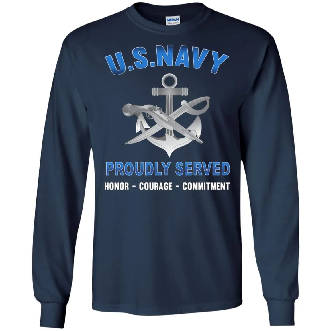 Navy Special Warfare Boat Operator Navy SB - Proudly Served T-Shirt For Men On Front