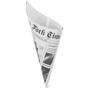 Newsprint Cardboard Cone