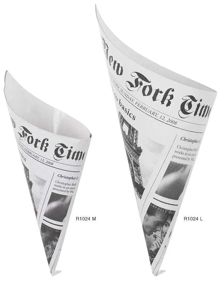 Newsprint Cardboard Cone