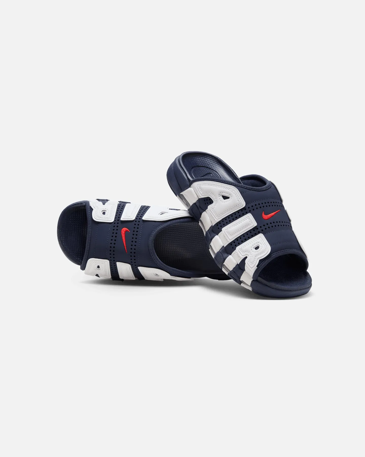Nike Air More Uptempo Slides Midnight Navy