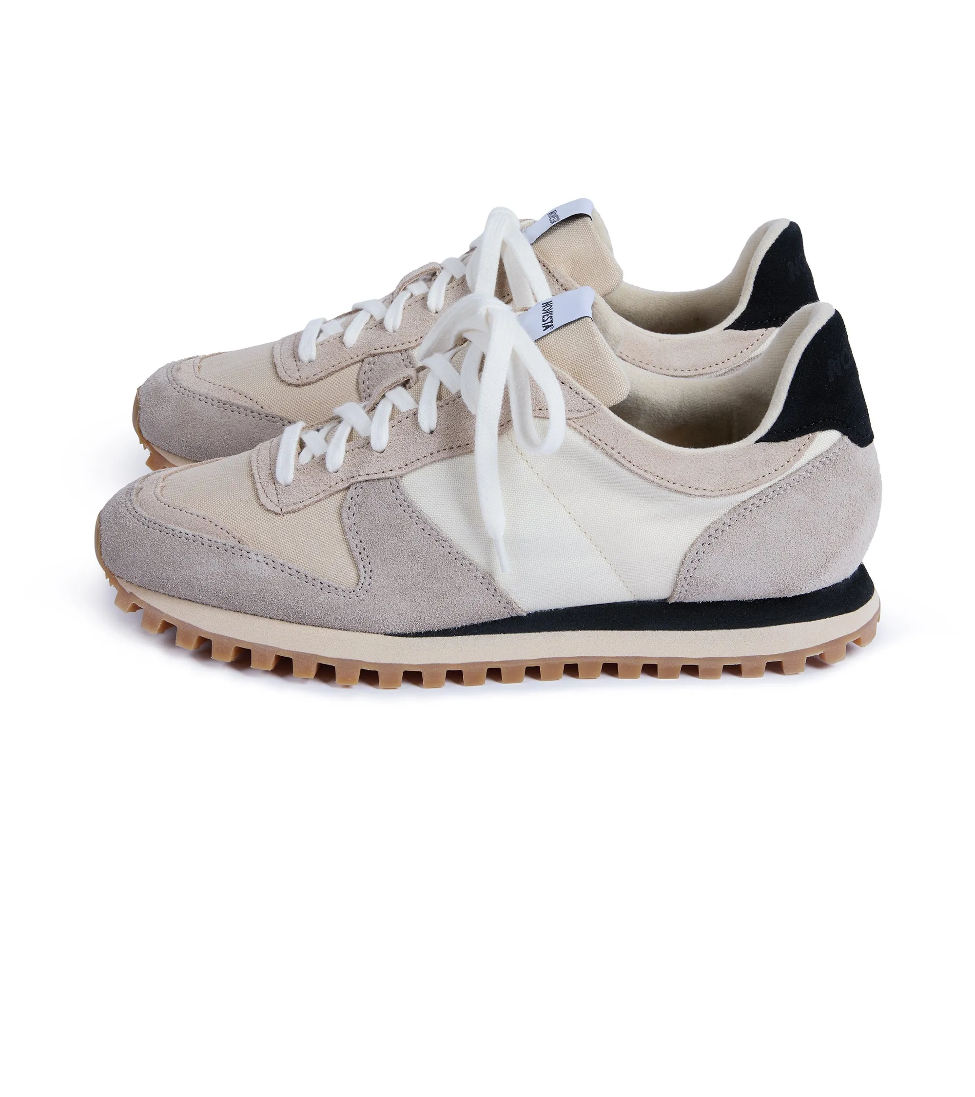 Novesta Marathon Running Sneaker: Beige