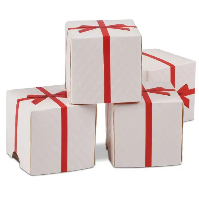 Padded Gift Cube - White