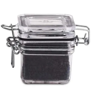 Plastic 2 oz. Cube Mason Jar