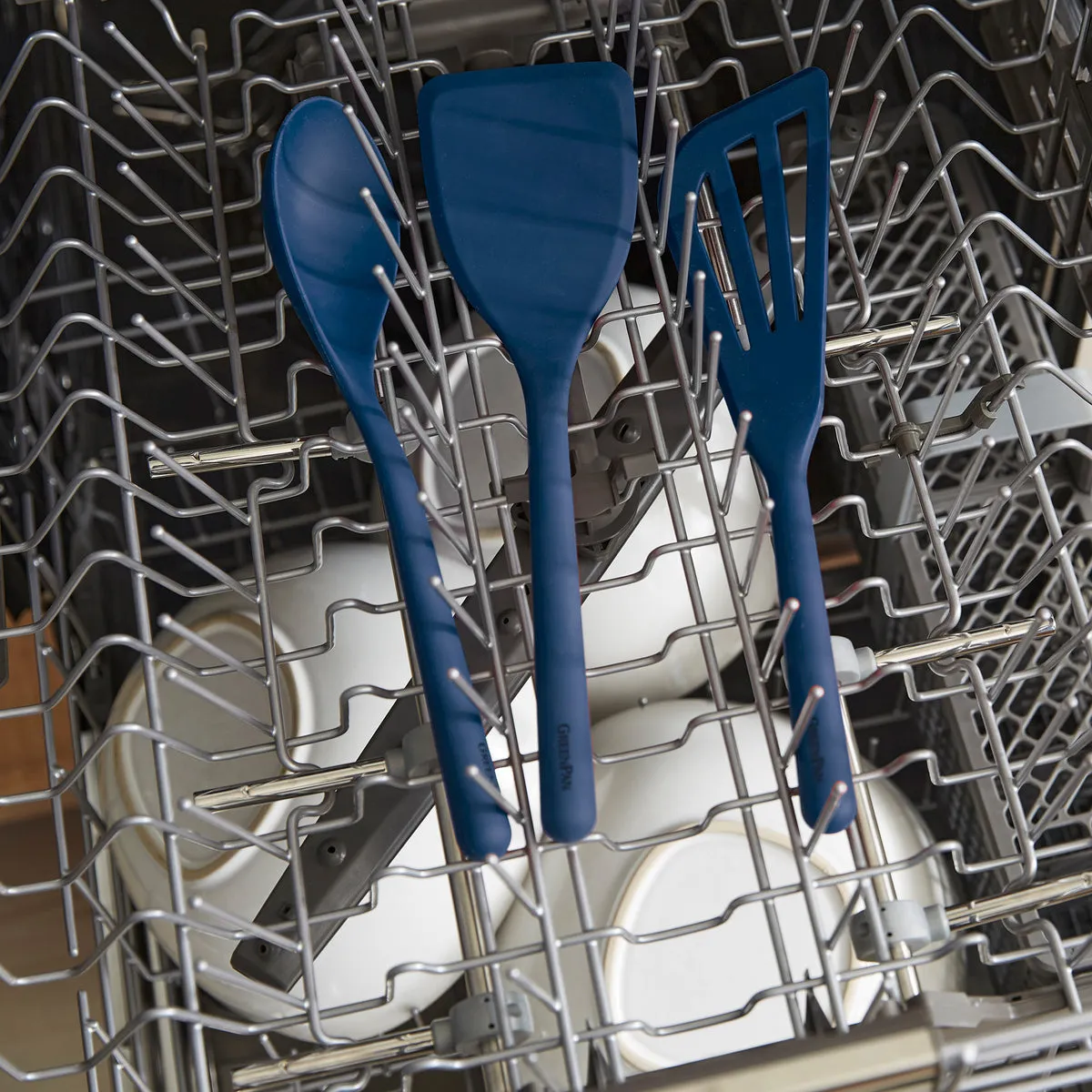 Platinum Silicone Spatula | Navy