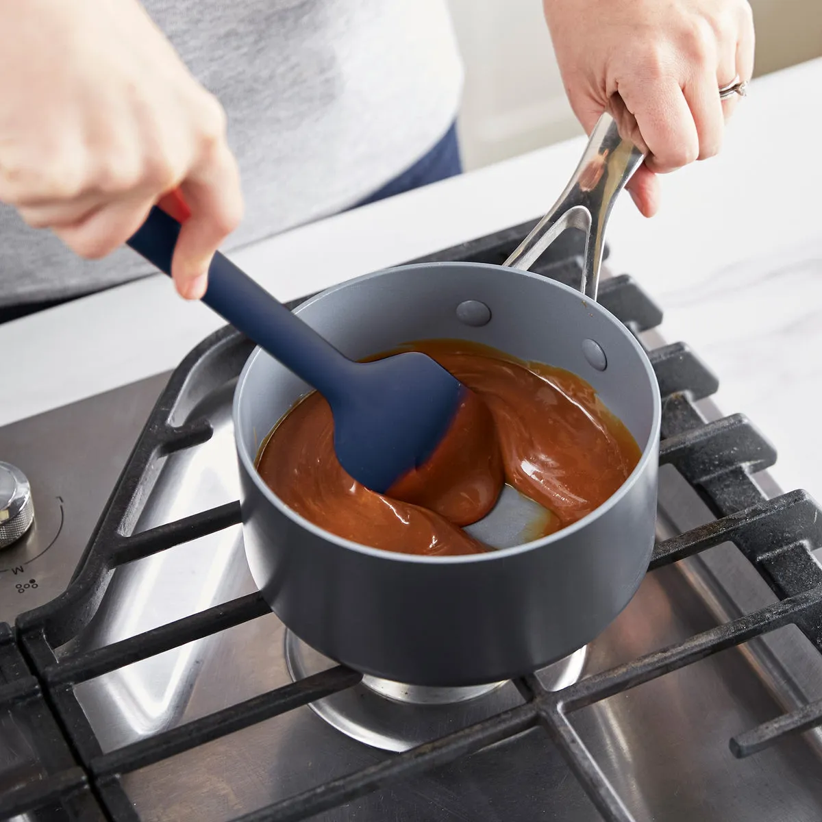 Platinum Silicone Spatula | Navy