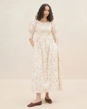 Quinn Pink Floral Cinched Dress