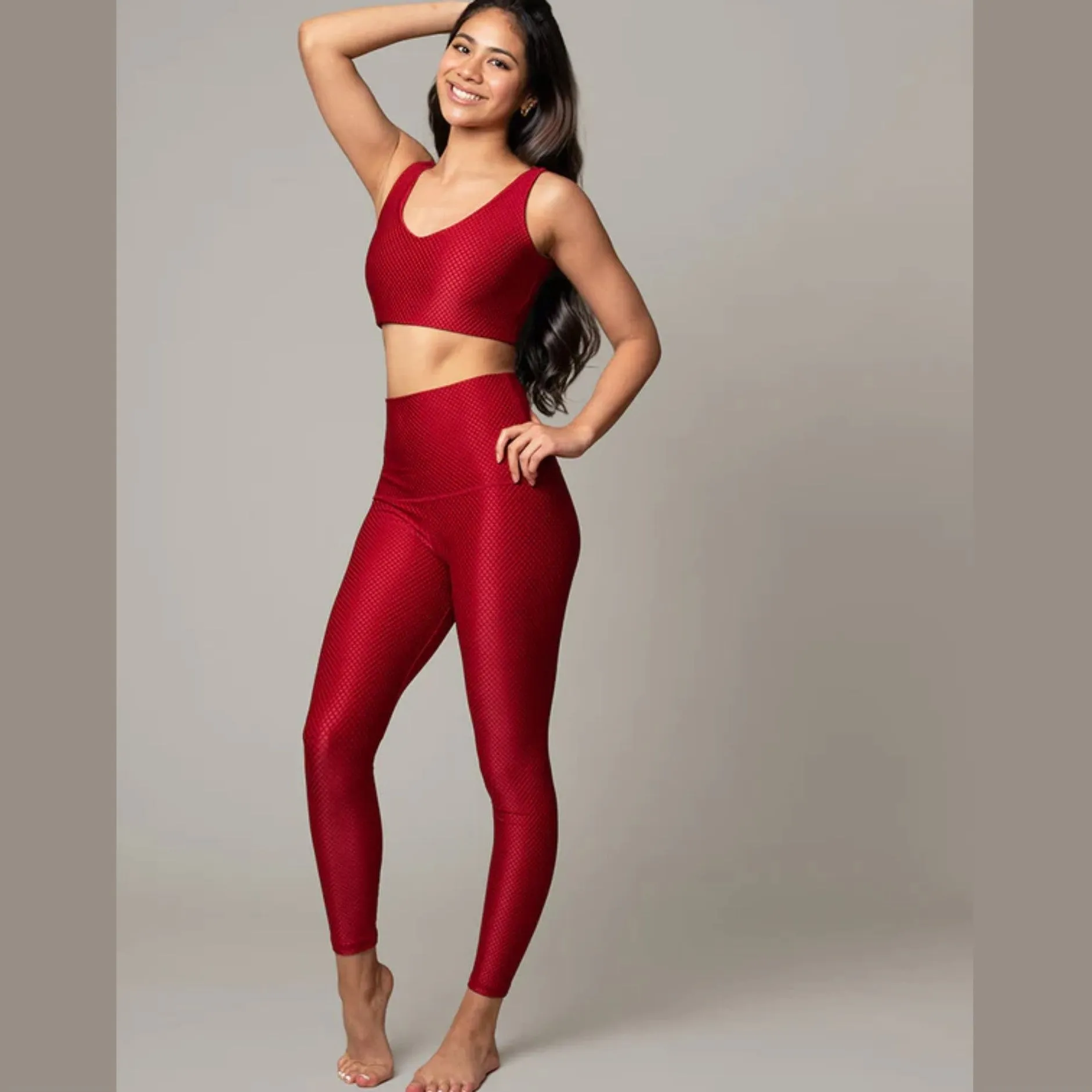 Ruby Diamonds Jacquard Legging