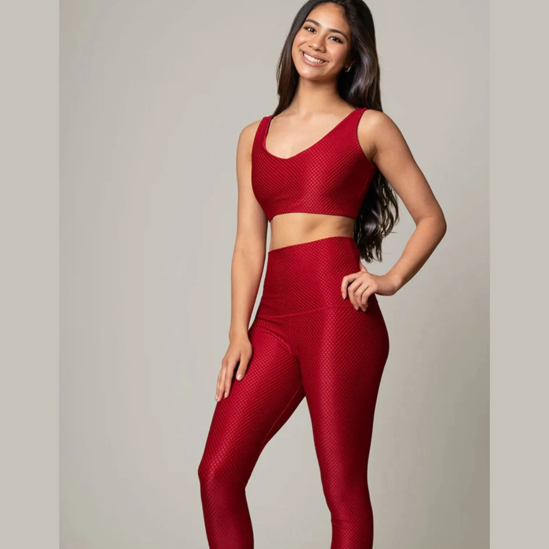 Ruby Diamonds Jacquard Legging