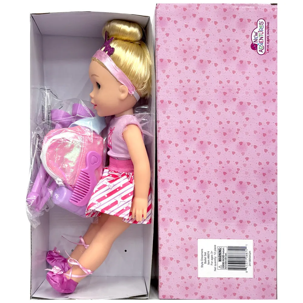 Style Dreamers 14" Ballet Set - Blonde Hair Hard Body Doll