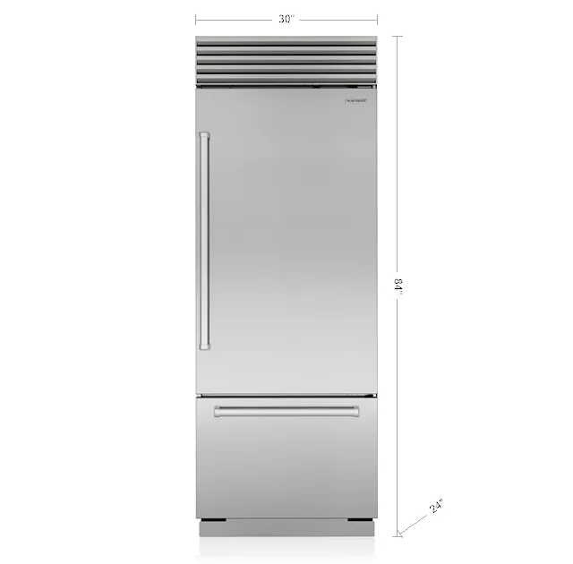 Sub-Zero CL3050UIDSPR 30" Classic Over-And-Under Refrigerator/Freezer With Internal Dispenser