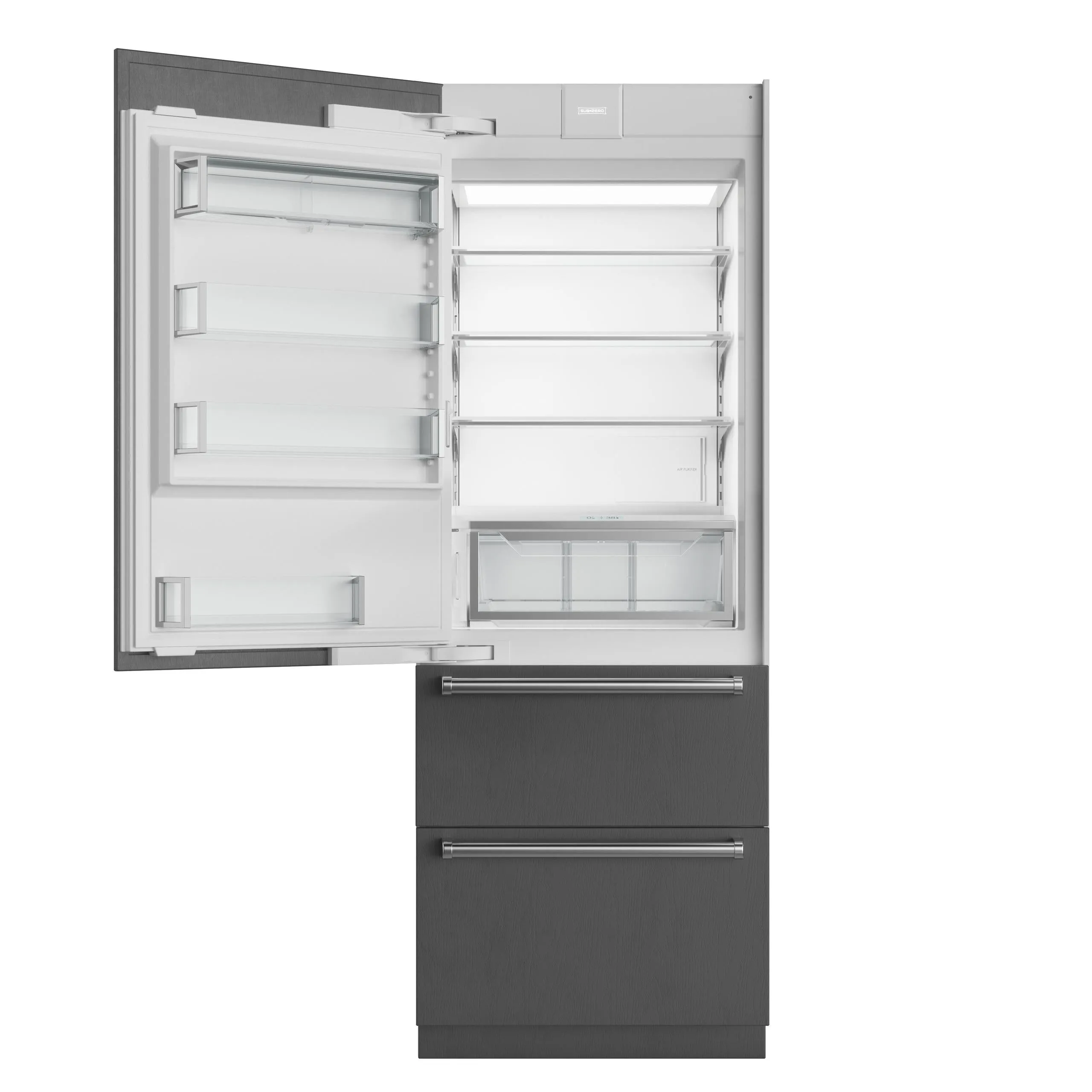 Sub-Zero DET3050CIIDR 30" Designer Over-And-Under Refrigerator/Freezer With Ice Maker And Internal Dispenser - Panel Ready